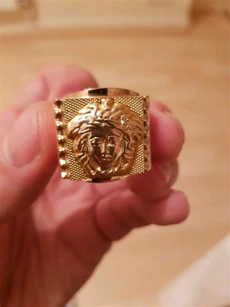 versace ring real gold